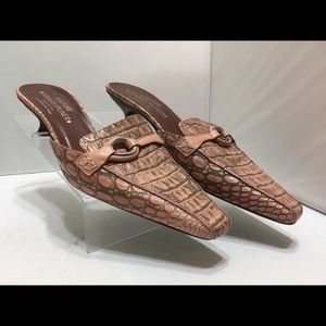 Donald J Pliner “Miami” Pink Mules Kitten Heel 9 M